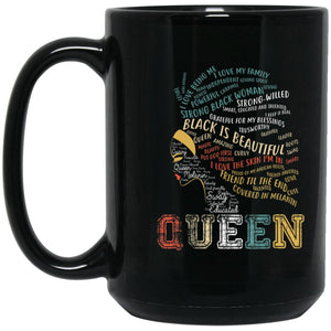Queen 15 oz. Black Mug
