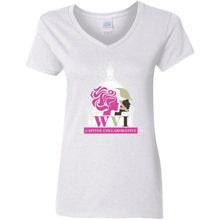 Load image into Gallery viewer, WVICCC Ladies&#39; 5.3 oz. V-Neck T-Shirt
