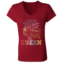 Load image into Gallery viewer, Queen Ladies&#39; Jersey V-Neck T-Shirt